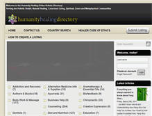 Tablet Screenshot of directory.humanityhealing.net